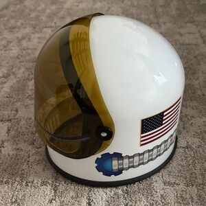 White Space Helmet with Gold Visor